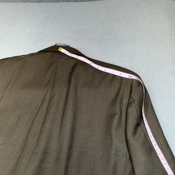 Canali Sport Coat Mens 44 R Brown Italian Wool Blazer Suit Jacket Office Wear‎